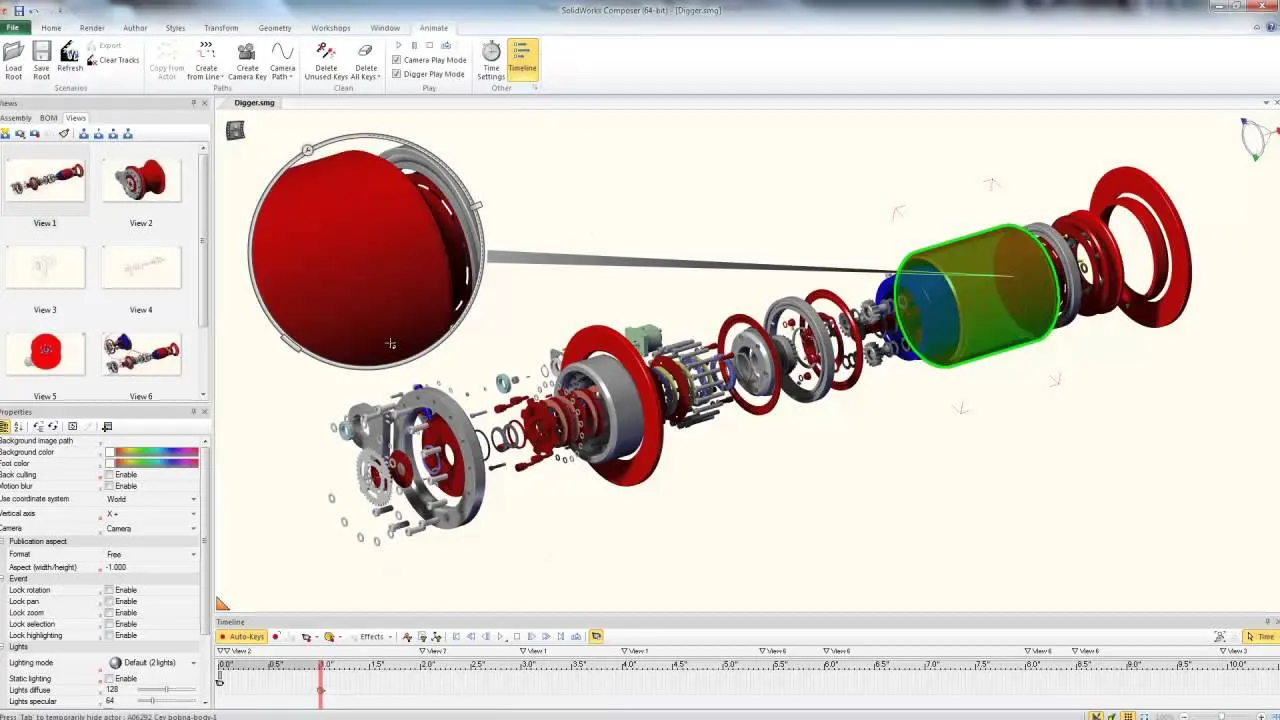Interactive 3D Animations