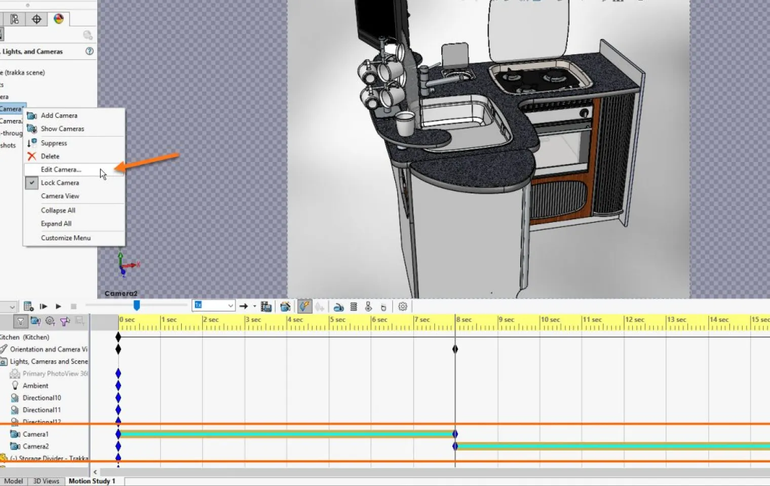 Camera & Lighting Controls