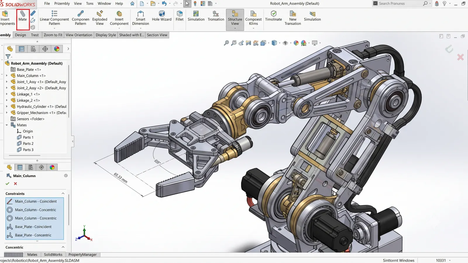 Create intelligent 3D parts and assemblies