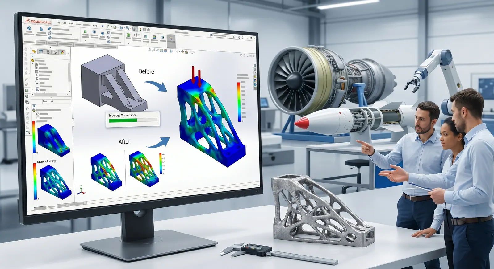Lightweight Design Through Topology Optimisation