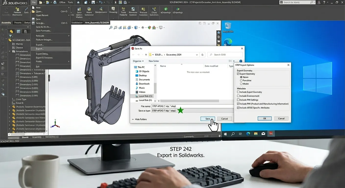 STEP 242 Export