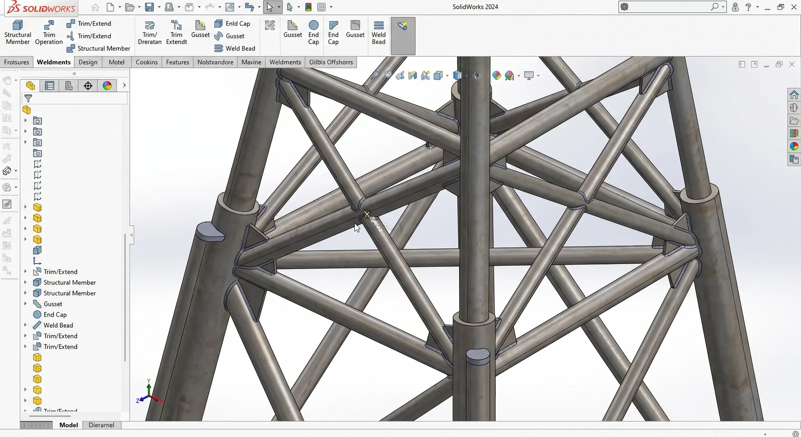 Weldment and Structural Design Tools